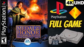 Medal of Honor Underground  PS1  4K60ᶠᵖˢ UHD🔴 Longplay Walkthrough Playthrough Full Movie Game [upl. by Einnaej513]