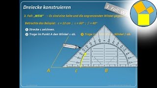 Dreiecke konstruieren 3  WSW  Rueff [upl. by Layor774]