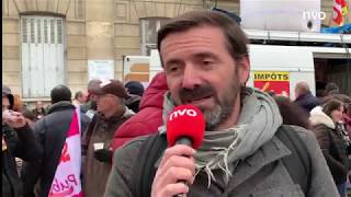 Manifestation des finances publiques Alexandre Derigny répond aux questions de la NVO [upl. by Aihk]