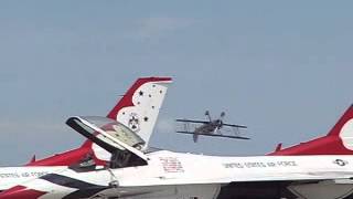 Shocking footage of biplane crash at Travis Airshow [upl. by James]