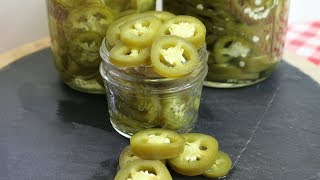 Easy Pickled Jalapenos  Refrigerator Pickles  No Canning  Noreens Kitchen [upl. by Vasta941]