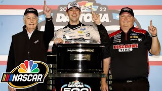 Roger Penske credits Austin Cindrics patience for Daytona 500 win  Motorsports on NBC [upl. by Standish]