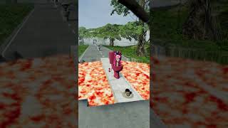 Skibidi Toilets Infected Cameraman Hand Lava Crush – BeamNGdrive [upl. by Harrus]