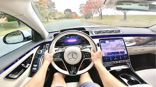 2022 Mercedes Benz S500 POV Drive Impressions and ASMR [upl. by Axe861]