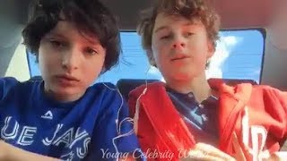 Finn Wolfhard and Wyatt Oleff Livestream  2016 [upl. by Ellora313]