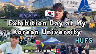 Exhibition Day at My Korean University 😮  Hankuk University of Foreign Studies  Student Vlog [upl. by George707]