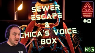 Sewer Escape amp Chicas Voice Box  Five Nights at Freddys Security Breach  Part 8 [upl. by Atterys]