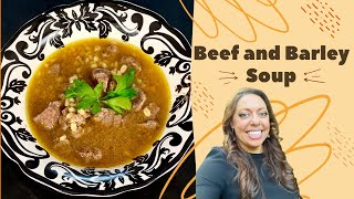 Beef and Barley Soup Recipe  How to Make Sauce With Beef and Barley  Instant Pot Easy Soup Recipe [upl. by Yelsnia704]