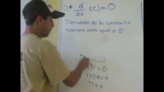 CALCULO DIFERENCIAL PARA PRINCIPIANTES CLASE 1 dc dx [upl. by Wolram]