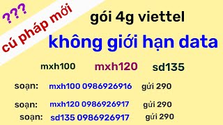 Gói 4g viettel không giới hạn dung lượng [upl. by Notlil]