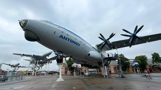 Antonov AN22 walk around the largest propeller aircraft in the world Technik Museum Speyer [upl. by Ameehs752]