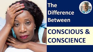 The Difference Between CONSCIOUS amp CONSCIENCE 5 Examples [upl. by Akemyt669]