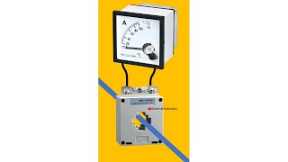 Analog Ammeter Connection with CT ElectricalTechnician [upl. by Senhauser]