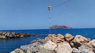 Down by one of the beach and Bay areas in Platanias in Crete [upl. by Elke]