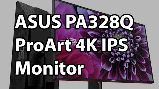 ASUS PA328Q 4K IPS LCD With 100 sRGB ProArt Series  CES 2015 [upl. by Ailet595]