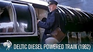 Deltic Diesel Powered Train 1962  British Pathé [upl. by Einnel519]