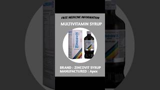 Zincovit Syrup Benefits healthbenefits syrup multivitamins [upl. by Ydennek]