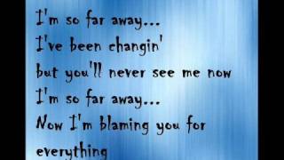 So far away Crossfade lyrics [upl. by Ogirdor255]