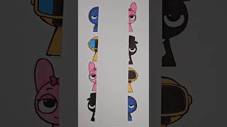 Incredibox Sprunki Paper Craft Matching Challenge shorts art sprunki craft [upl. by Molini665]