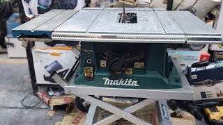 MAKITA MLT100 TABLE SAW WITH TROLLY STAND how to use review and stock by FE [upl. by Aon]