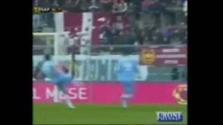 Livorno  Napoli 02  strepitoso gol di Superbike Maggio alla Van Basten  commento di Auriemma [upl. by Nnaaihtnyc]