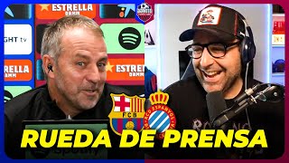 RUEDA DE PRENSA de Hansi Flick Previa al Derbi Barça  Espanyol [upl. by Otirecul659]