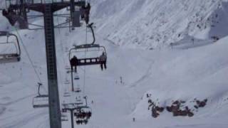 ski lift jump in La Plagne France [upl. by Boigie]