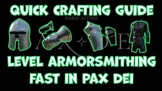 How to Level Armorsmithing FAST in Pax Dei [upl. by Damian]