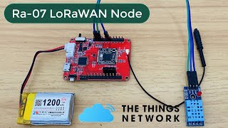 Sending LoRaWAN Sensor Node Data to The Things Network Server TTN [upl. by Acima]