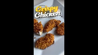 Crispy Chicken with Corn Flakes Recipe chicken crispy meal recipe food dinner shorts asmr [upl. by Ahsel177]