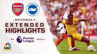 Arsenal v Brighton  PREMIER LEAGUE HIGHLIGHTS  8312024  NBC Sports [upl. by Adnirb]