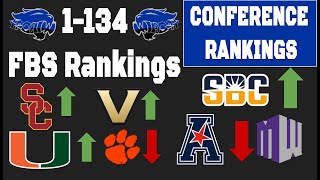 Week 2 College Football Rankings 1134 and Conference Power Ranking [upl. by Seyer]