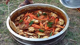 KING of CRAB Curry  Indian Kerala Recipe  Village Food Channel [upl. by Assener]