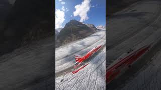 The Patrouille Suisse flying over Aletsch Glacier [upl. by Ener484]