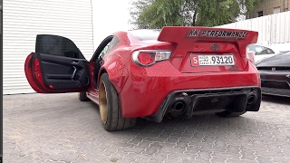 1000HP 2JZ Toyota GT86 Twin Turbo Widebody Crazy REVS [upl. by Redle]