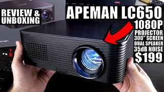 APEMAN LC650 REVIEW Im Really Impressed By THIS Projector [upl. by Nabroc]