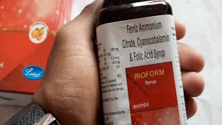 Ferric Ammonium citrate Cyanocobalamin and Folic acid syrup use in Hindi review [upl. by Oakman791]