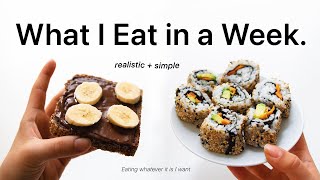 Everything I Eat in a Week realistic amp easy vegan meals [upl. by Ahsieit]