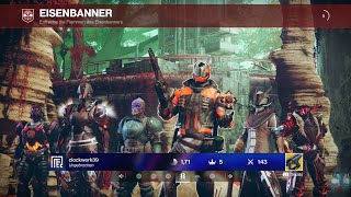 Destiny 2024 Eisenbanner quotPVP MATCHquot Saison 15  OLEoleOLE  Titan😄 😁 😆 HDPS5 [upl. by Perrin]