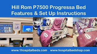 Hill Rom P7500 Progressa Features and Set Up Instructions [upl. by Liss]