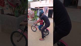 papa wala halmet ⛑️ Ghar par hi bhul jate hai 😄😇funny shorts trending [upl. by Balac]