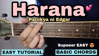 Harana  Parokya Ni Edgar EASY GUITAR TUTORIAL [upl. by Goodman]