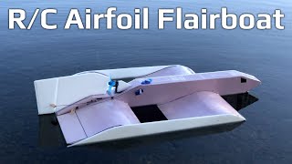 Worlds First RC Airfoil Flairboat [upl. by Cicely613]