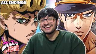 JOJOS DONT MISS  FIRST TIME REACTING to ALL of JOJOs BIZARRE ADVENTURE Endings [upl. by Gnoh]