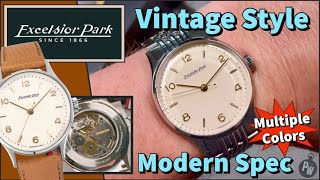 Excelsior Park 884SI — A Quality Vintage Inspired Swiss Made Dress  Casual Watch With Modern Flare [upl. by Comfort]