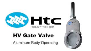 HV Aluminum vacuum gate valve [upl. by Ahseiat]