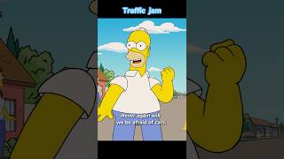 The Simpsons found a way to deal with the traffic jam Season 33 Episode 4shorts funny simpsons [upl. by Eisaj]