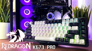 Unboxing amp Review  Redragon K673 PRO Gasket Wireless Gaming Keyboard [upl. by Anial281]