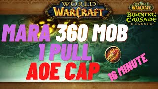 WoW TBC Classic  Mage Maraudon 360 1 Pull in 16 Minutes AOE CAP [upl. by Isidor873]