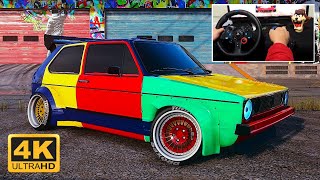 VOLKSWAGEN GOLF GTI  NFS HEAT  LOGITECH G29 [upl. by Aizitel869]